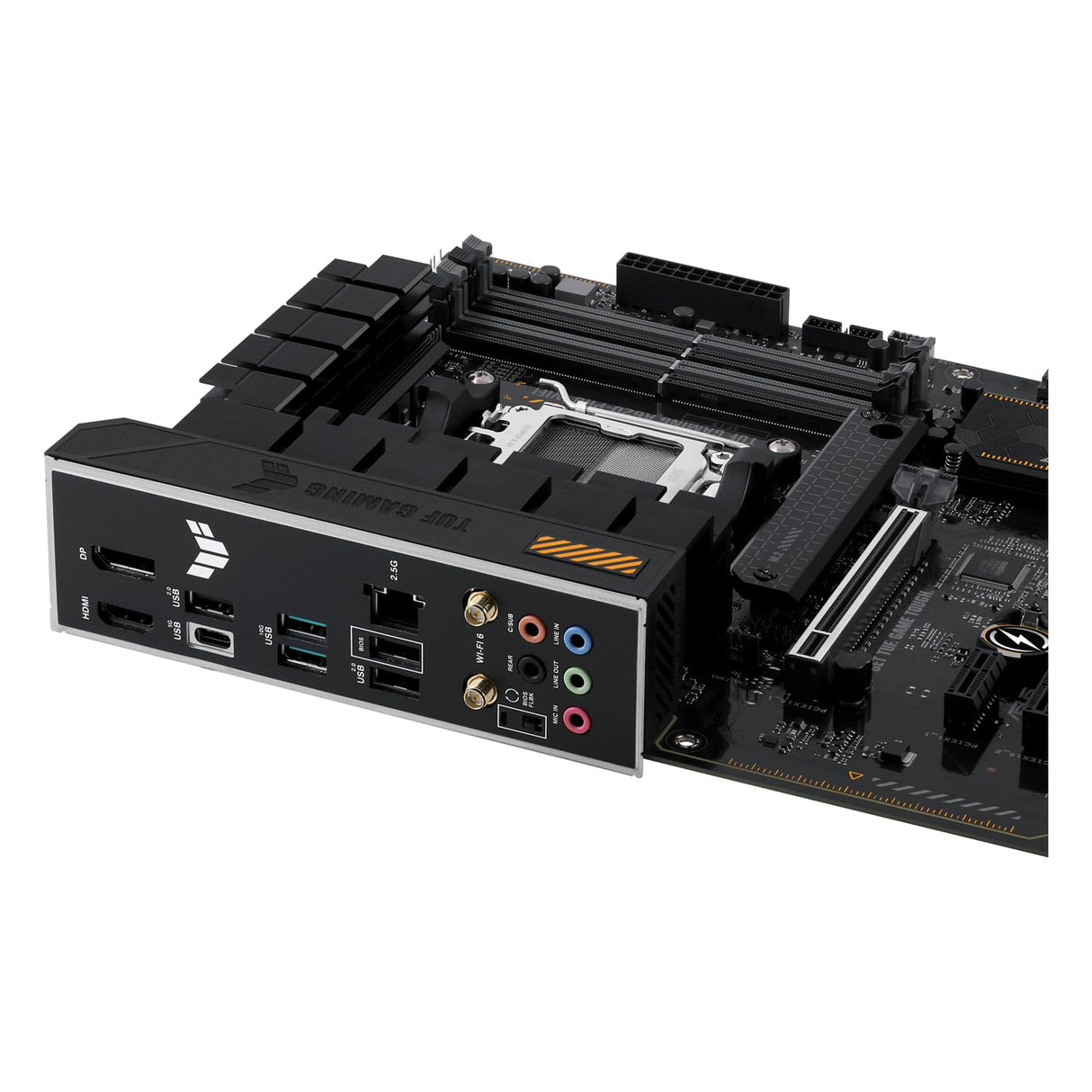 ASUS TUF Gaming A620-PRO WiFi Placa Base AMD A620 ATX (12+2 DrMOS, Wi-Fi 6, 2.5Gb Ethernet, DP, HDMI, USB 3.2 Gen 2, USB 3.2 Gen 1 Type-C, BIOS Flashback, cancelación de Ruido y Aura Sync), Negro