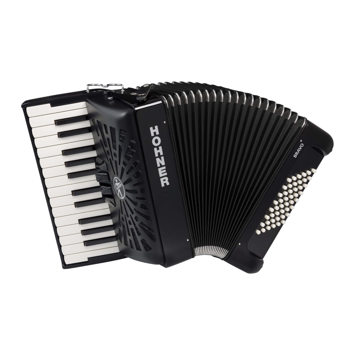 HOHNER BRAVO II 48 NEGRO A16522 SILENTKEY