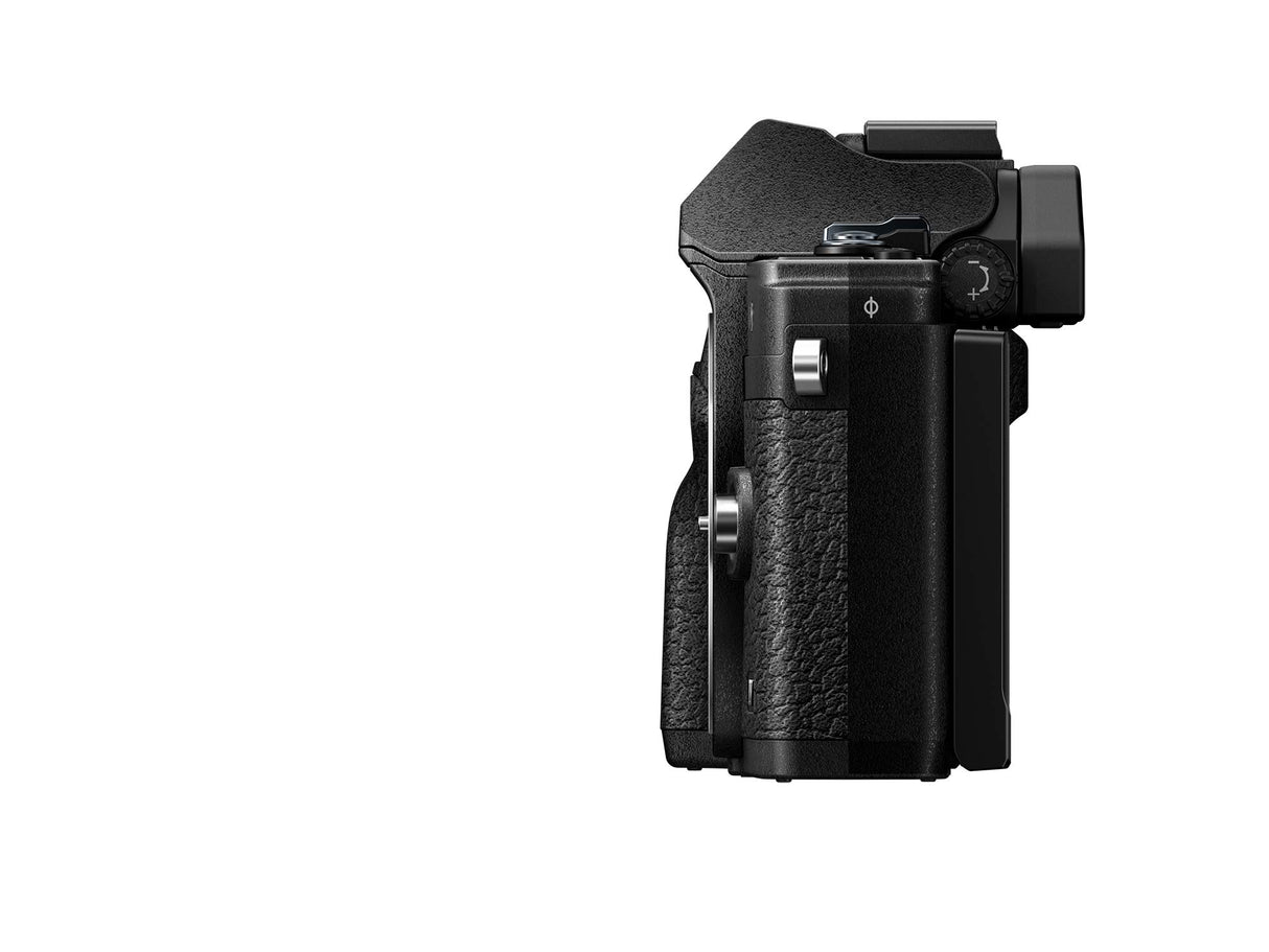 Kit de cámara del Sistema Micro Four Thirds Olympus OM-D E-M10 Mark IV, Sensor de 20 Mpx, Visor electrónico, vídeo 4K, Wi-Fi, Negro, Incluye el M.Zuiko Digital ED 14-42mm F3.5-5.6 EZ Pancake Negro
