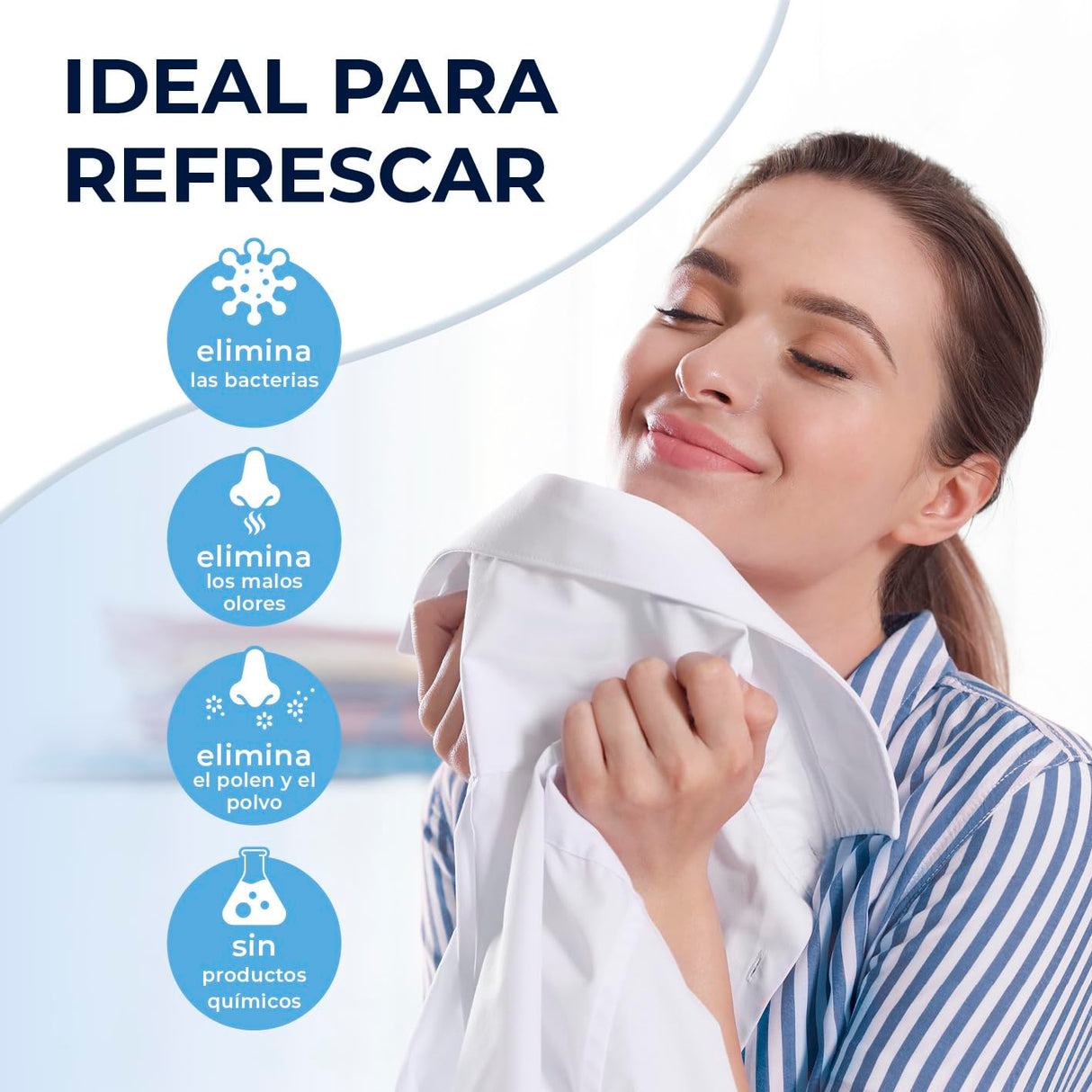 CLEANmaxx Plancha automática para camisas Pro Steam, con función de vapor y pantalla táctil, dispositivo de planchado para camisas y blusas, reduce los olores, desinfecta, alisa, seca y refresca
