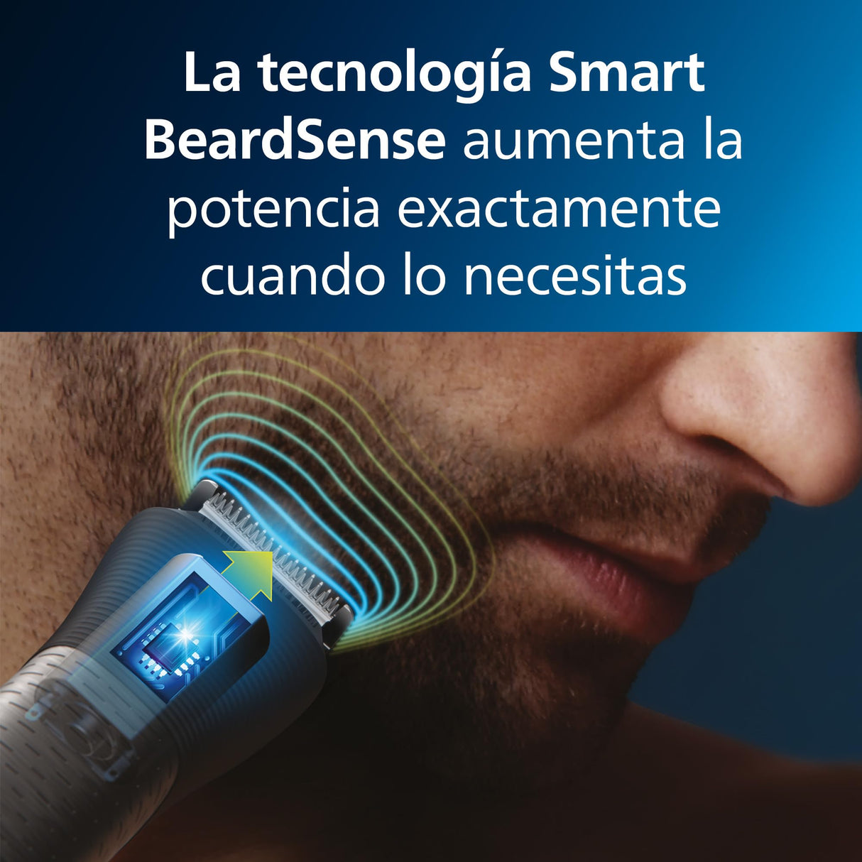 Philips Recortadora de Barba Serie 9000, Máquina Cortar Pelo, Cortapelos Hombre, Kit 14 en 1 Para Cara, Pelo, Orejas, Nariz y Cuerpo,120min de uso, En Seco y Húmedo, Recargable, OneBlade, MG9550/15