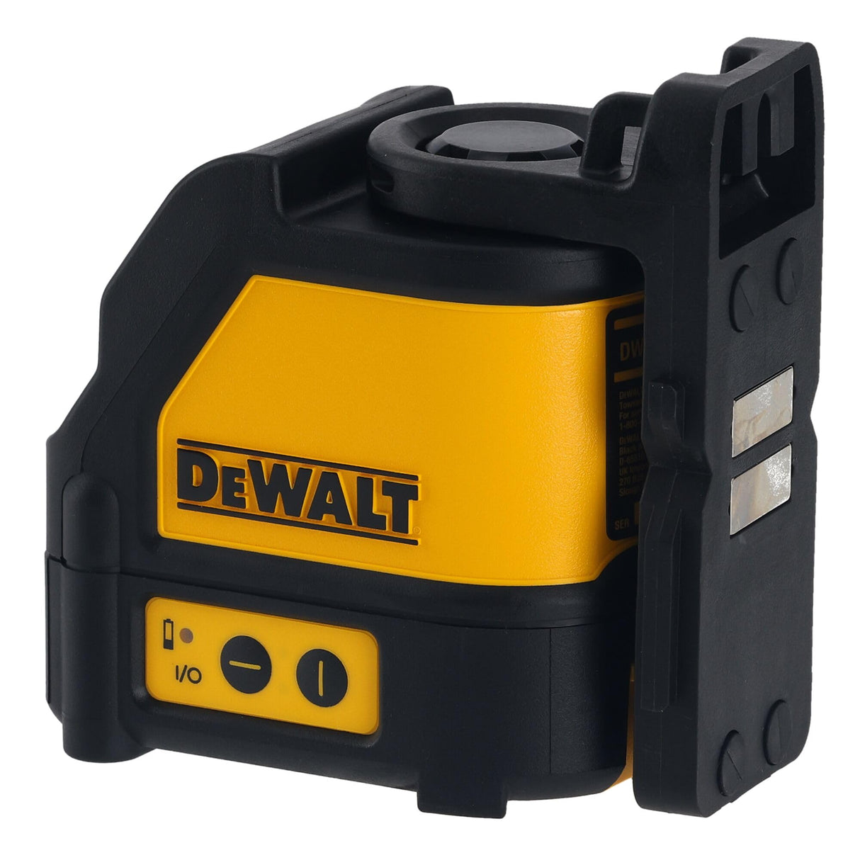 DEWALT DW088K-XJ - Láser Autonivelante de 2 Líneas en Cruz, Alcance de 15m, Base Pivotante, Precisión +/-3mm/10m, Compatible con Detector DE0892, Maletín y Pilas AA Incluidas