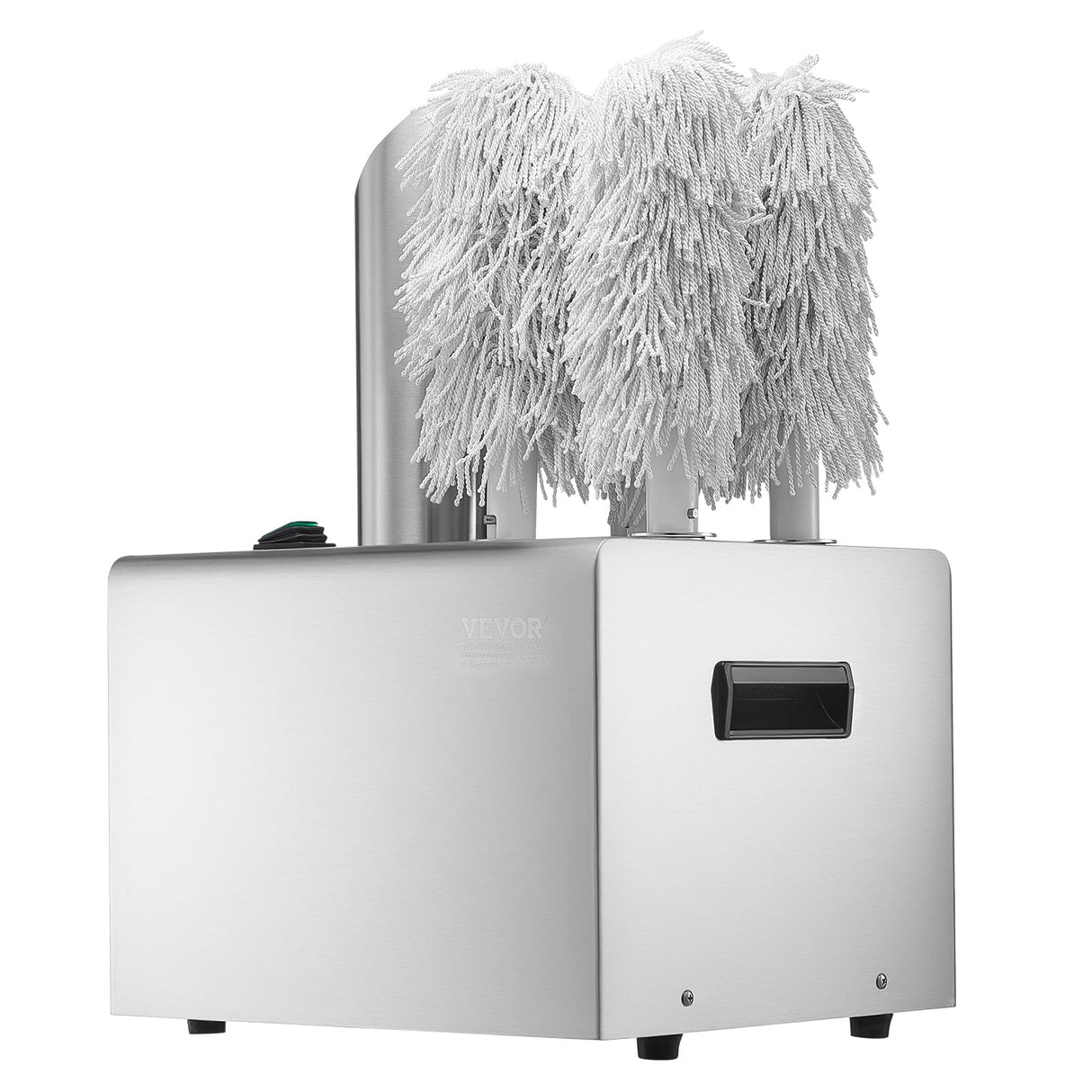 VEVOR Pulidora de Copas de Vino con 5 Cepillos Pulidora de Copas Eléctrica Comercial de 330 tazas/hora para Copas de Champán, Vasos de Cerveza, Jarras, para Bares, Restaurantes, Cocinas, Plata