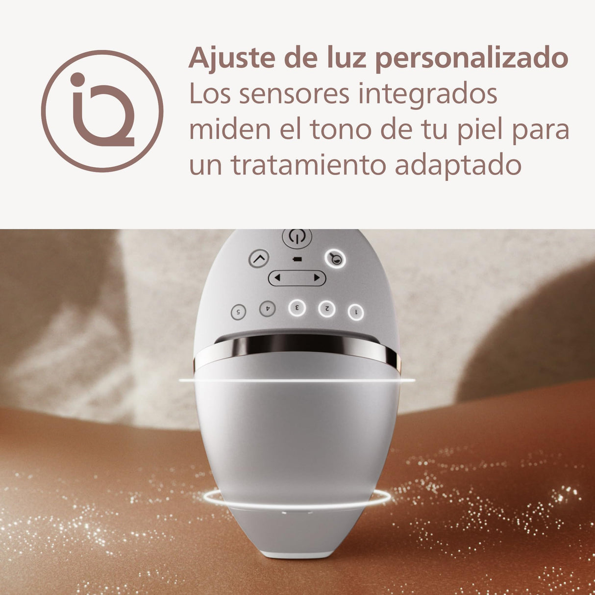 Philips Lumea serie 8000, dispositivo de depilación IPL, alternativa al láser, SenseIQ, 3 accesorios para cuerpo, cara y zonas de precisión, BRI946/00