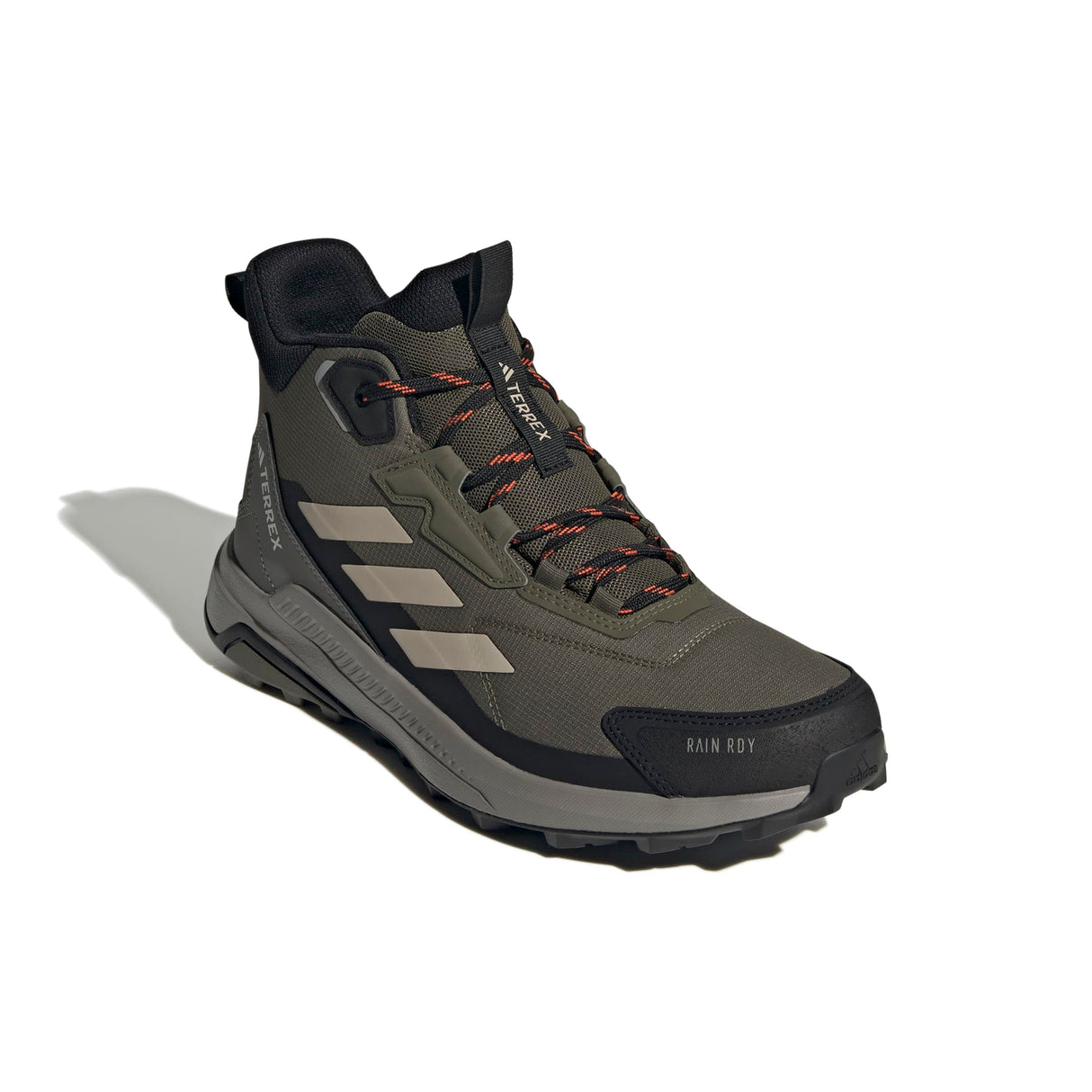 adidas Terrex Anylander Mid Rain.RDY Hiking Shoes, Zapatos de Senderismo Hombre, Olive Strata/Wonder Beige/Core Black, 42 2/3 EU