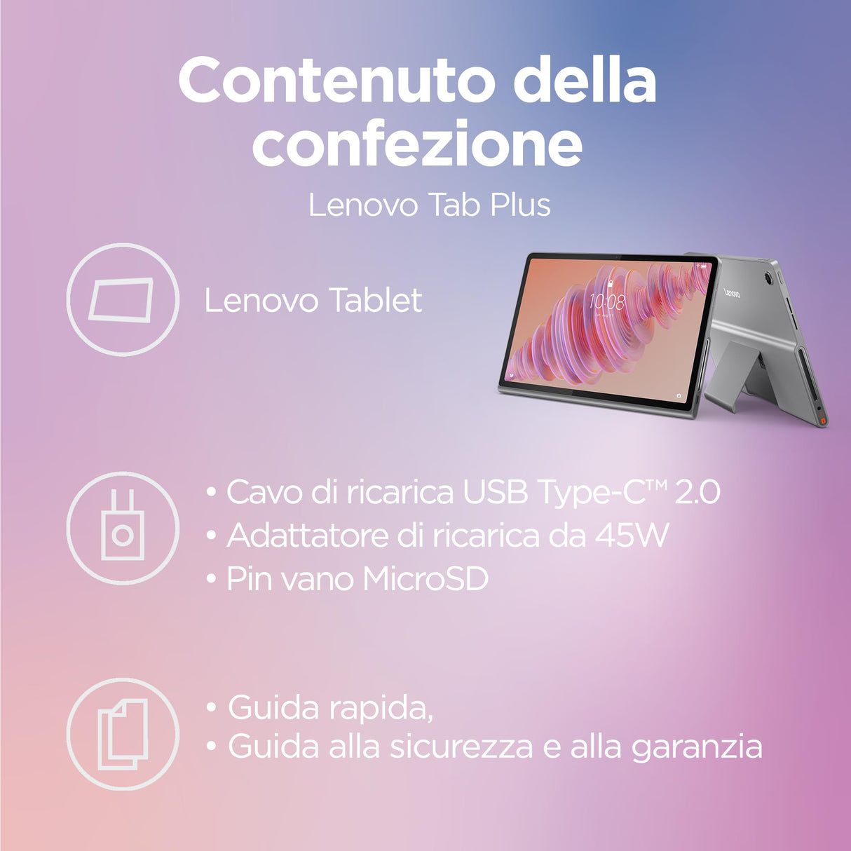 Lenovo Tab Plus, Pantalla 2K de 11,5" - (procesador MediaTek Helio G99, RAM de 8 GB, Memoria de 128 GB, WiFi, Tableta Android 13) - Luna Grey, Exclusiva de Amazon