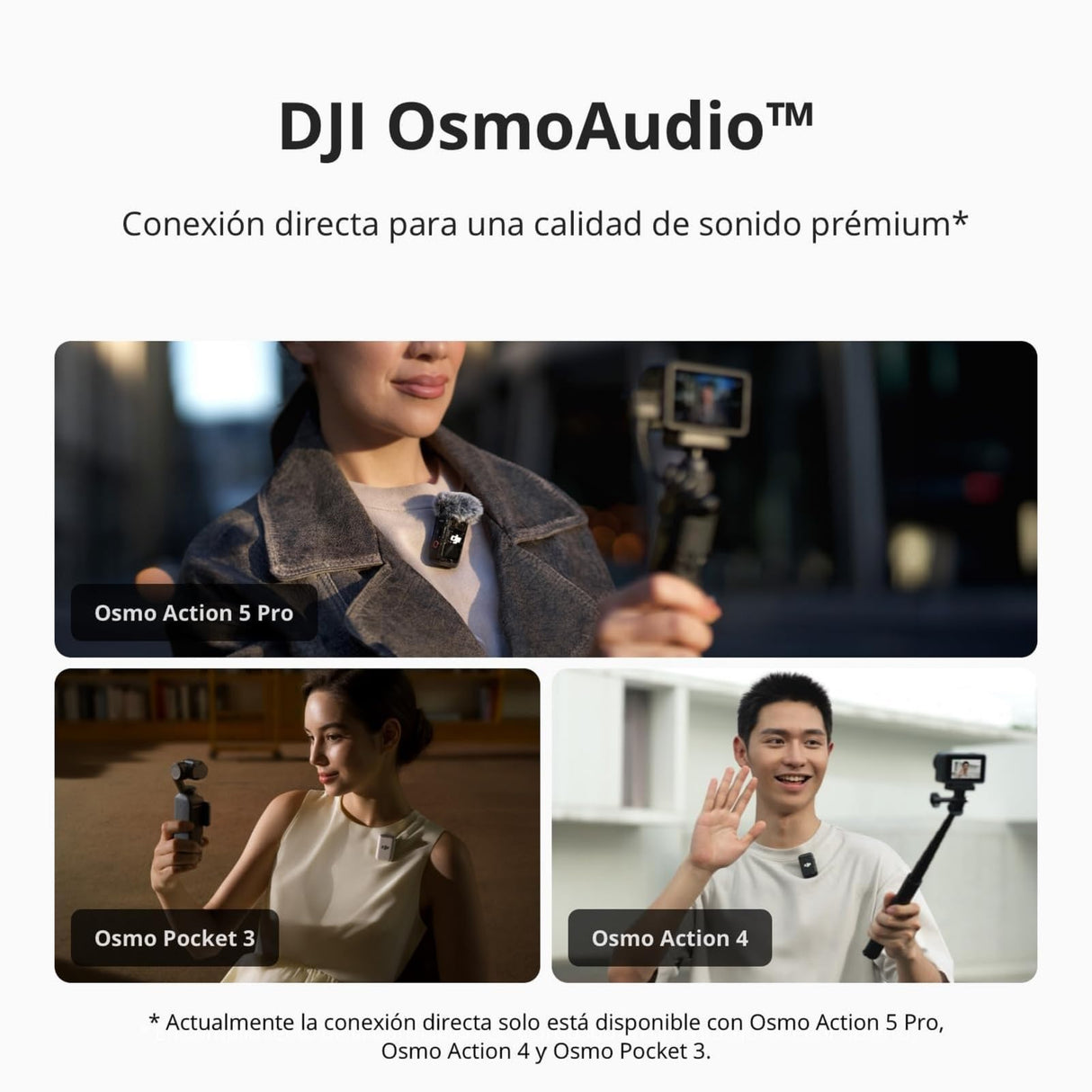 DJI Mic 2 (2 TX + 1 RX + Estuche de carga), todo en uno, micrófono inalámbrico, cancelación de ruido inteligente, grabación interna flotante de 32 bits, micrófono para iPhone y Android