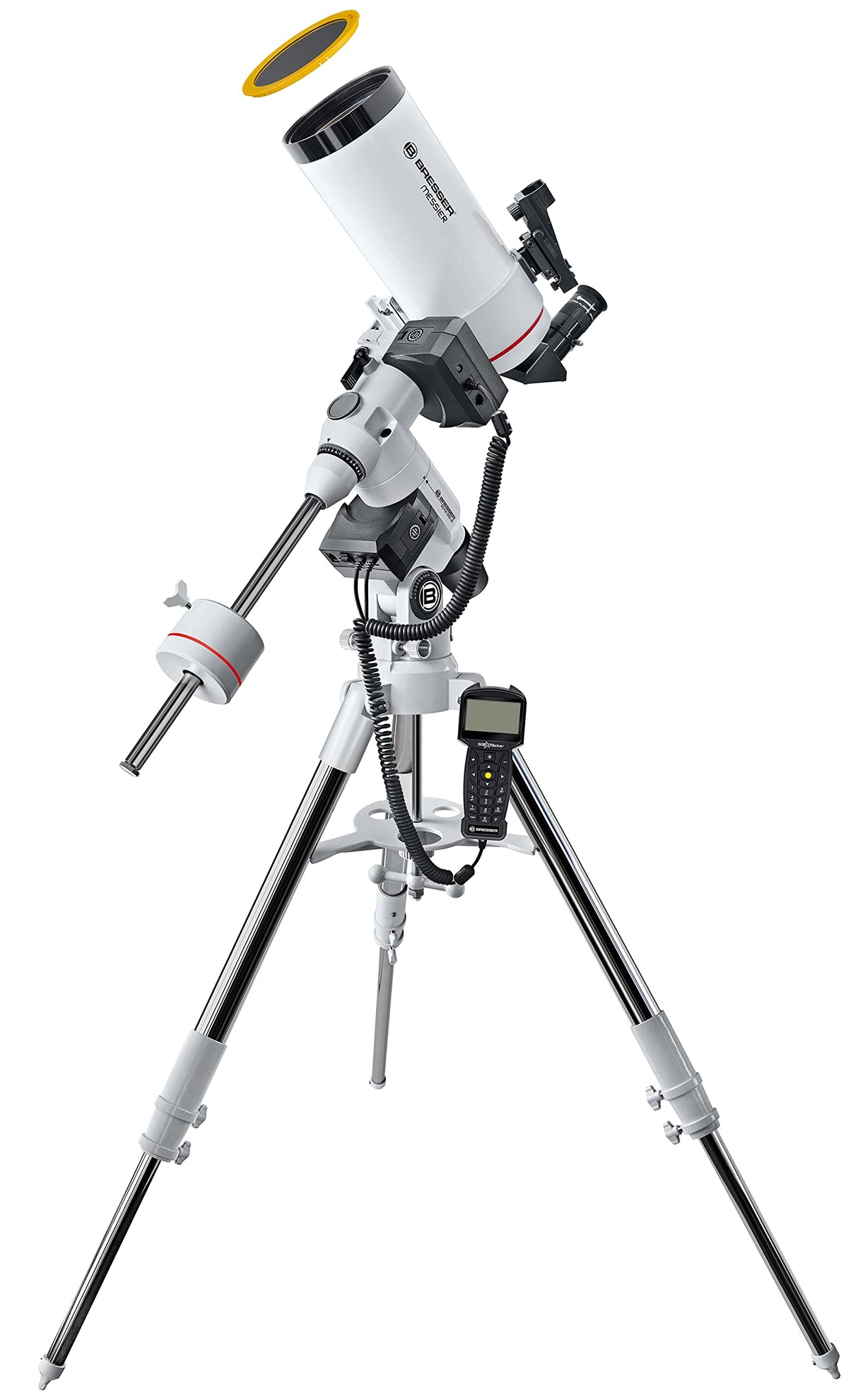Bresser Messier telescopio MC-100/1400 EXOS-2 EQ-5 Goto Blanco