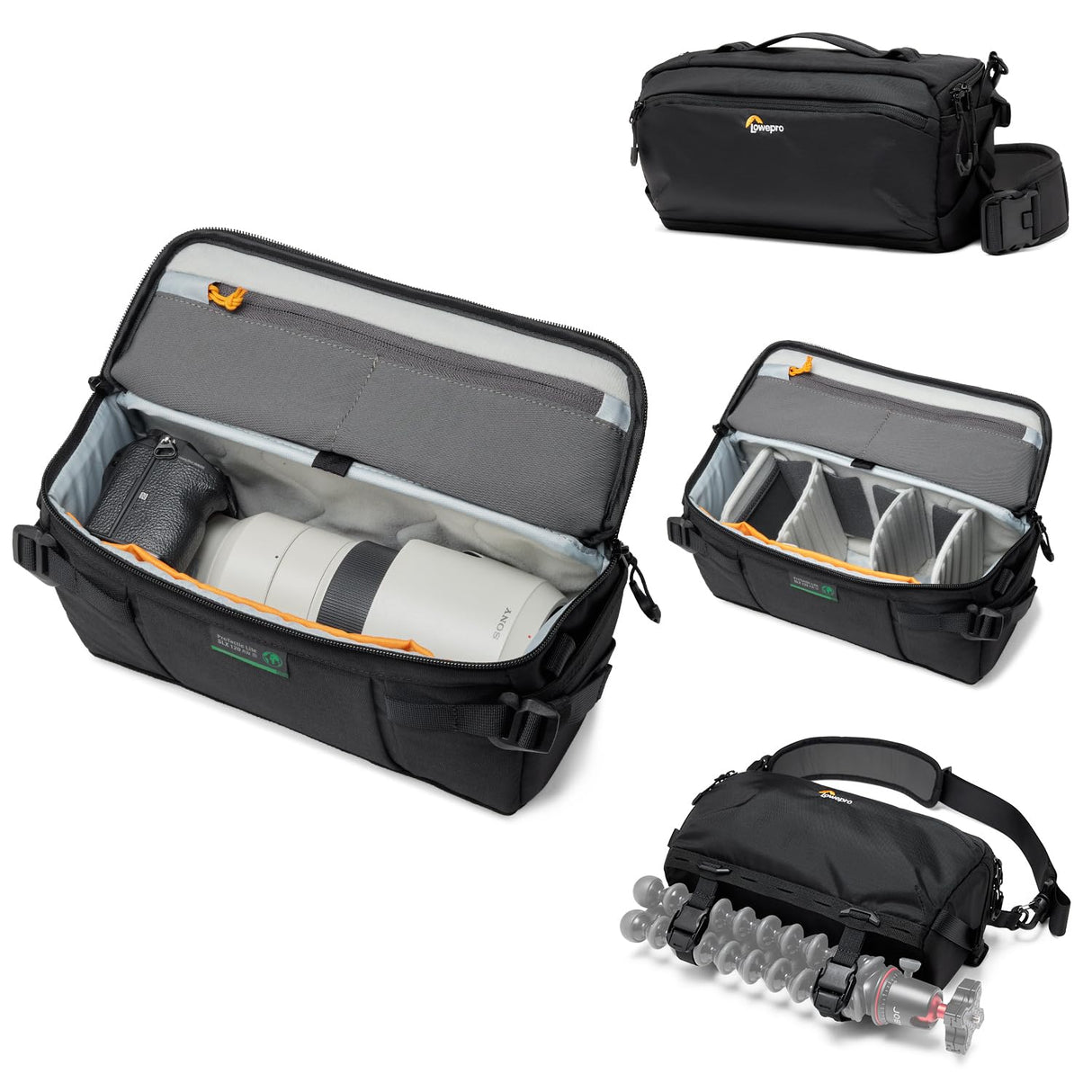 Lowepro ProTactic Lite SLX 120 AW III Bolsa Bandolera para Cámara, Cámara Profesional, Cubierta para Lluvia, Mochila Cruzada Ligera, para Fotógrafo, Videógrafo, Volumen 5L, para DSLR/Sin Espejo