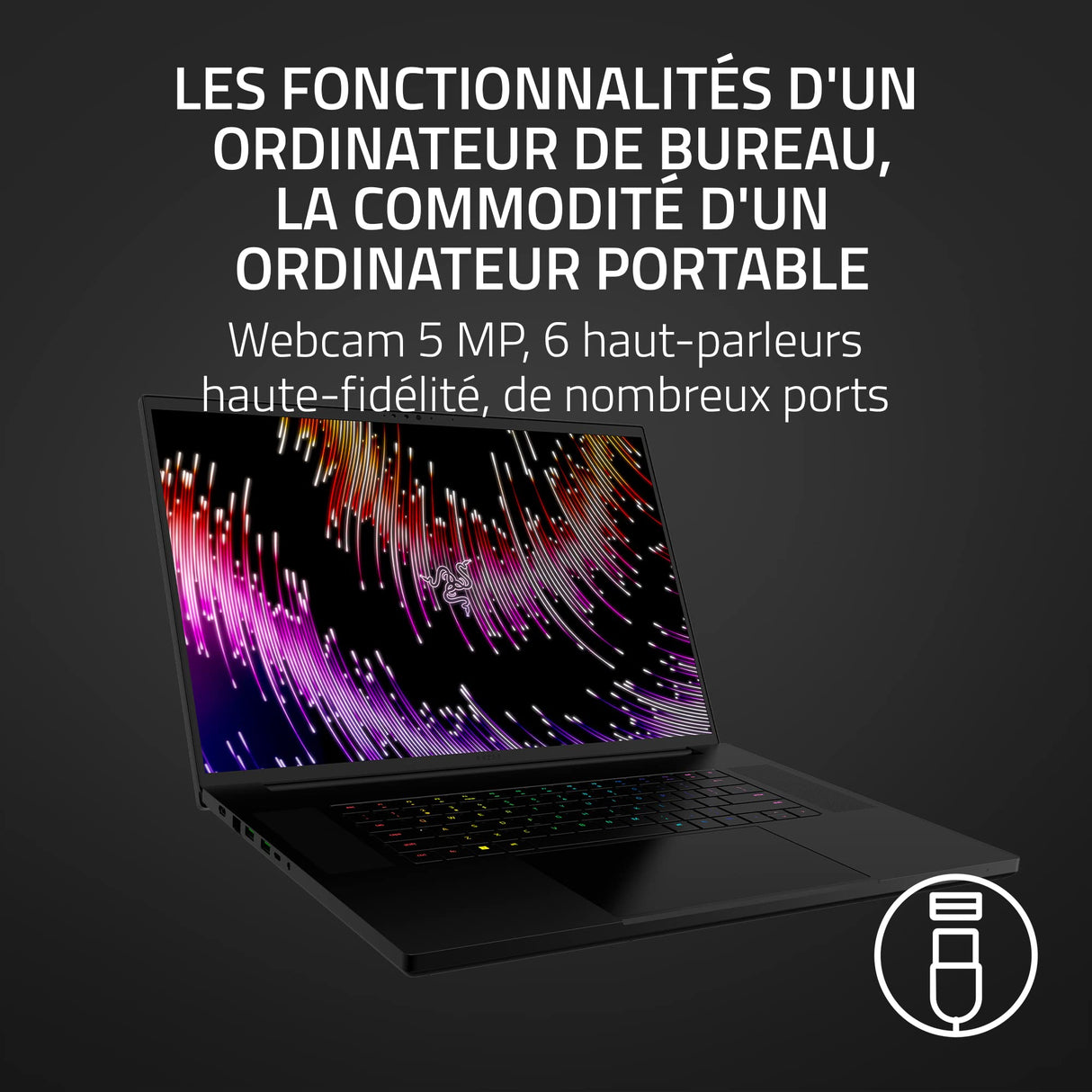 Notebook Razer RZ09-0484SFH3-R3F1 18" 1 TB SSD 32 GB RAM Azerty Francés