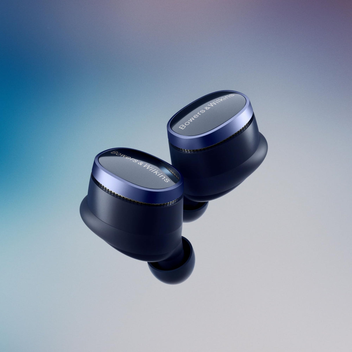 Bowers & Wilkins Pi8 Auriculares inalámbricos True Wireless con Bluetooth, AptX, cancelación de Ruido Activa (ANC) y micrófonos Integrados - Midnight Blue
