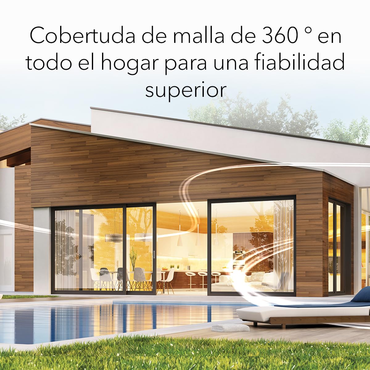 NETGEAR Orbi Mesh WiFi 7 Orbi Serie 770 (RBE773), WiFi Mesh Router + 2 Extensores de Rango de satélite, Cobertura de hasta 540 m2, 100 Dispositivos, Puerto de Internet de 2.5 G