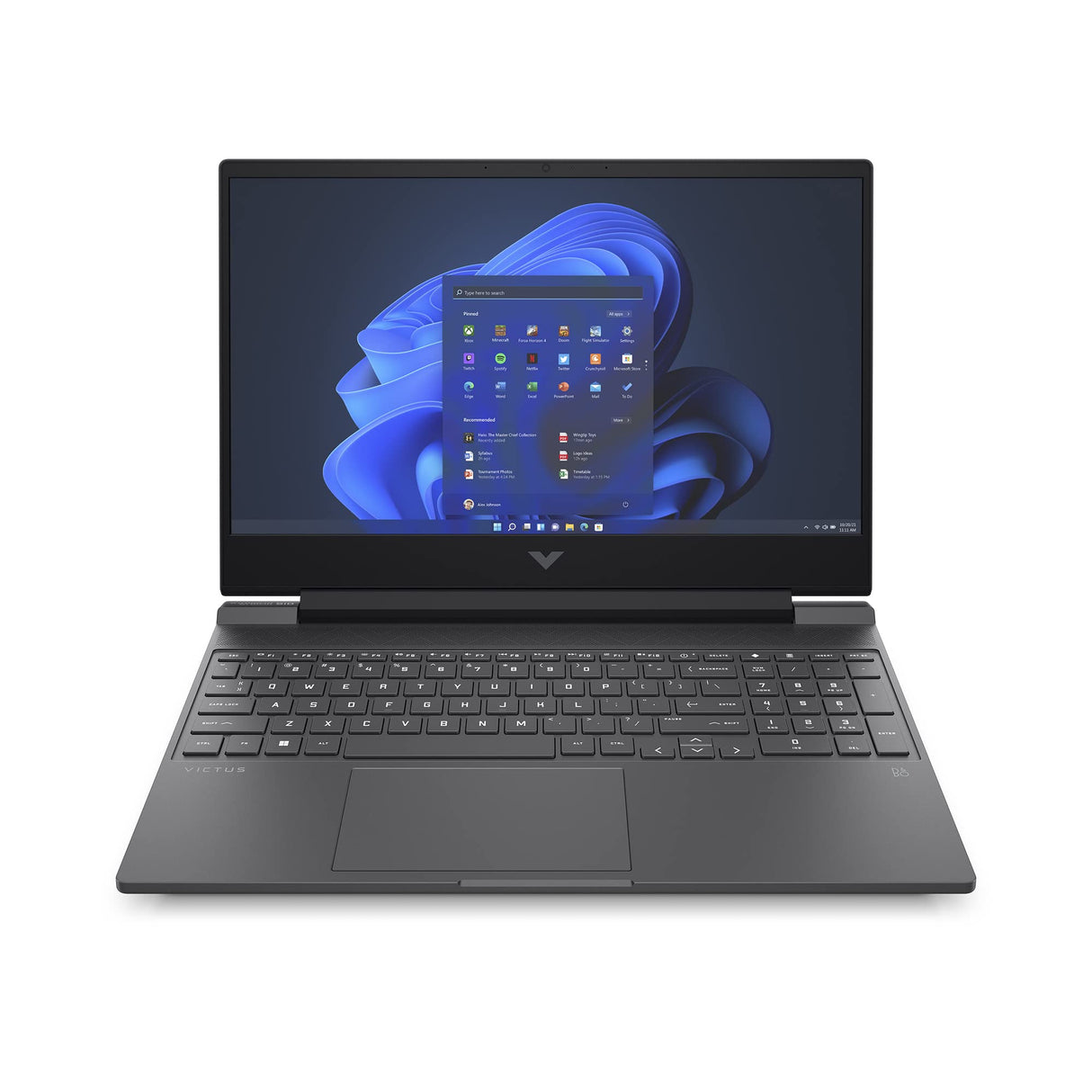 HP Victus Victus 15-fa1001sf PC Portable Gaming 15,6'' FHD IPS (Intel Core i5-12500H, RAM 16 GB, SSD 512 GB, NVIDIA GeForce RTX 4050 6GB, AZERTY, Windows 11) Plata Mica