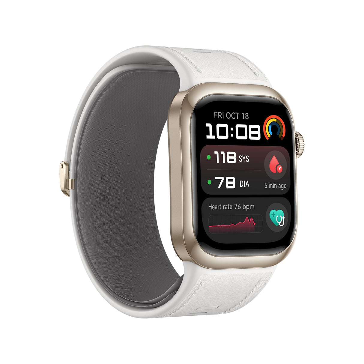 HUAWEI Watch D2, Pantalla AMOLED de 1,82, Monitorización en Tiempo Real de la Presión Arterial, ECG, Monitorización Exhaustiva del Sueño, SpO2, Asistencia Sanitaria Familiar, Llamadas, Blanco