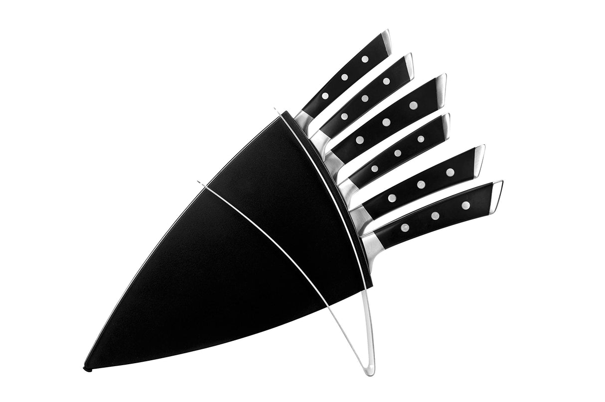 Tescoma Tacoma con 6 Cuchillos AZZA, Negro