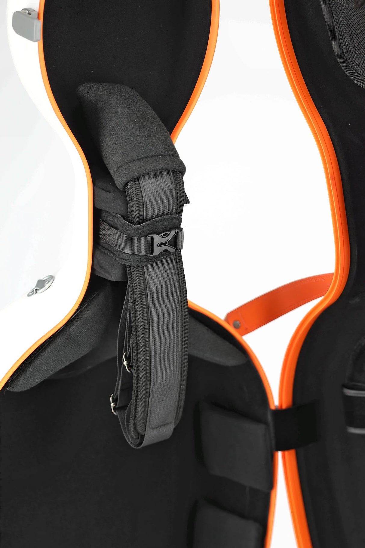 GEWA Pure Estuche para violonchelo Policarbonato FUN 4/4 Blanco Naranja