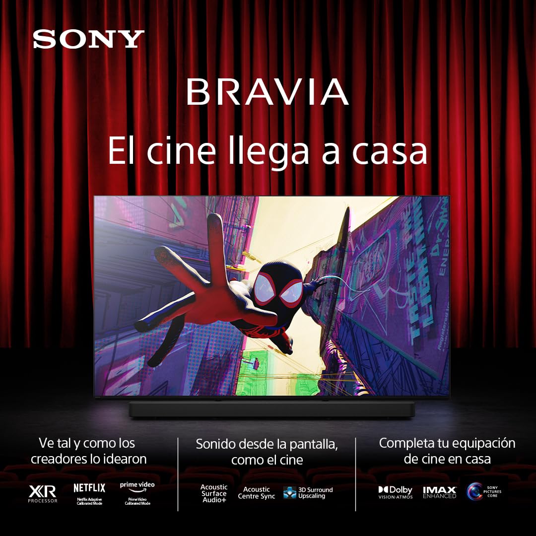 Sony BRAVIA 8 OLED 55 Pulgadas 4K HDR Google Smart TV (2024), Funciones Gaming para PS5 y IMAX Enhanced, Dolby Vision Atmos, Chromecast, Apple AirPlay, 120Hz 55XR80
