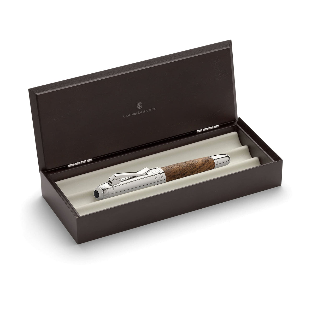 Faber-Castell Graf von 156380 - Estilográfica Magnum en Madera de Nogal - Trazo M
