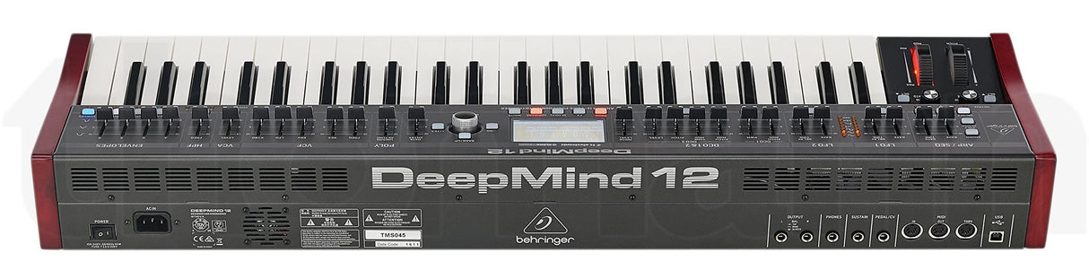 Behringer DEEPMIND 12 Sintetizador polifónico analógico verdadero de 12 voces con 4 motores FX, 2 OSC y LFO por voz, 3 generadores ADSR, matriz de modulación de 8 canales