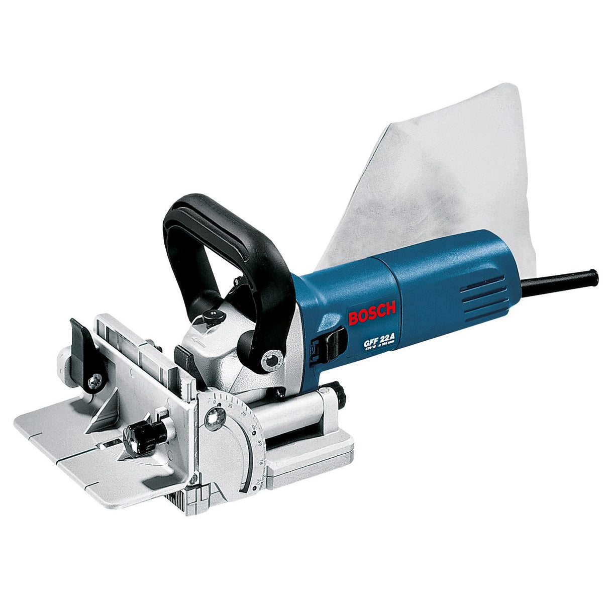 Bosch GFF 22 A Professional - Engalletadora, 670 W, velocidad de giro en vacío 9000 min-1, profundidad de corte 22 mm, llave de dos agüeros, L-BOXX