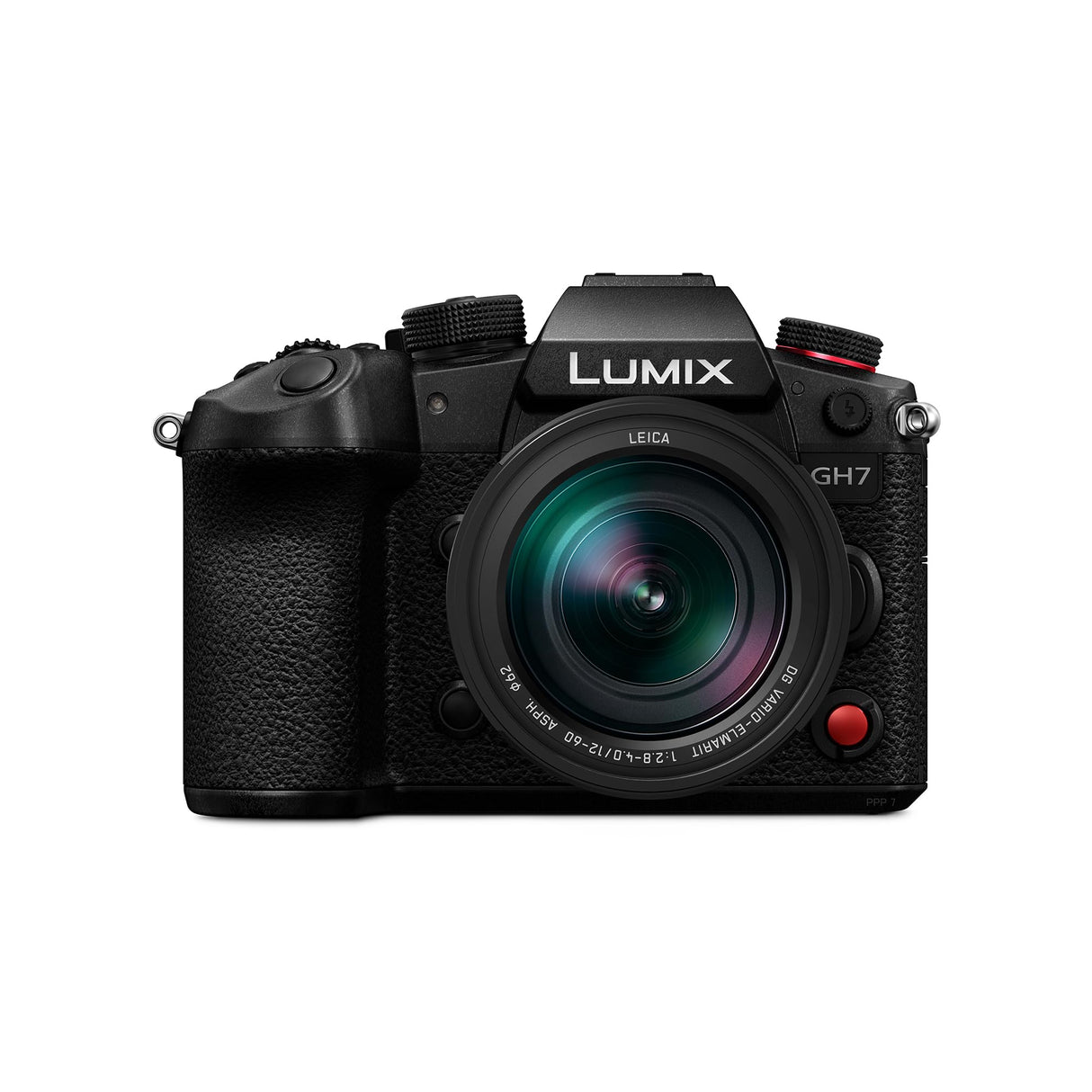 Panasonic Lumix DC-GH7LE Micro Cuatro Tercios Cámara Sin Espejo, Leica Lente 12-60mm DG Vario-Elmarit H-ES12060, 25,2 MP, C4K/4K 4:2:2 60/50p, AF Híbrido Fases, IS Activo, OLED, Negro
