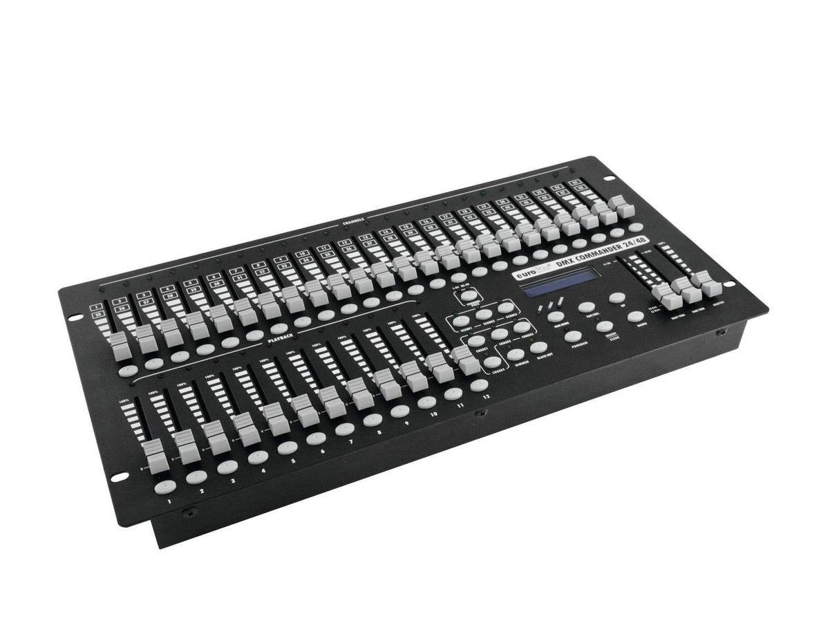 Eurolite DMX Controller DMX Commander 24/48 Controller 48-Kanal 48,30cm (19") -Bauform, Musiksteuerung (70064550) marca Eurolite