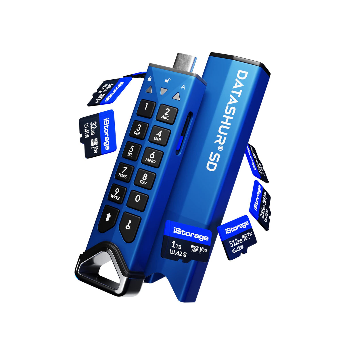 iStorage microSD Card 256GB, Encrypt Data stored on iStorage microSD Cards Using datAshur SD USB Flash Drive, Compatible with datAshur SD Drives Only