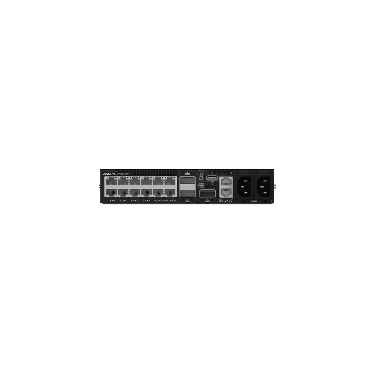 DELL S-Series S4112T Gestionado L2/L3 10G Ethernet (100/1000/10000) Negro - Switch de red (Gestionado, L2/L3, 10G Ethernet (100/1000/10000), 100 Gigabit Ethernet, Montaje en rack)