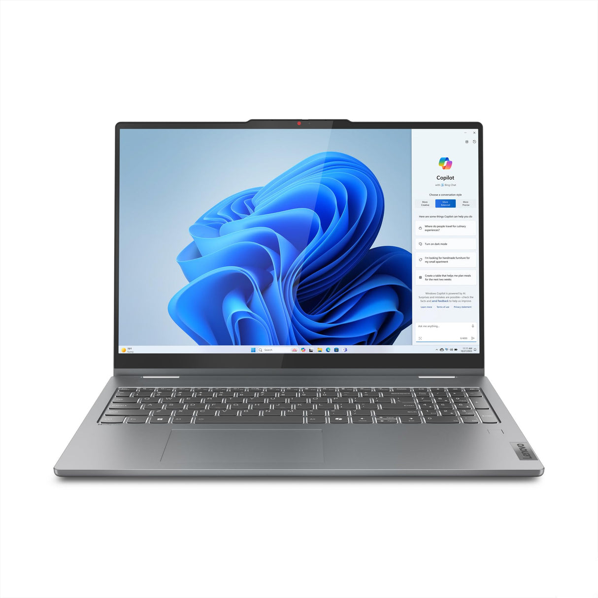 Lenovo IdeaPad 5 2-in-1 16AHP9 AMD Ryzen™ 7 8845HS Hybride (2-en-1) 40,6 cm (16") Écran Tactile 2K 16 Go