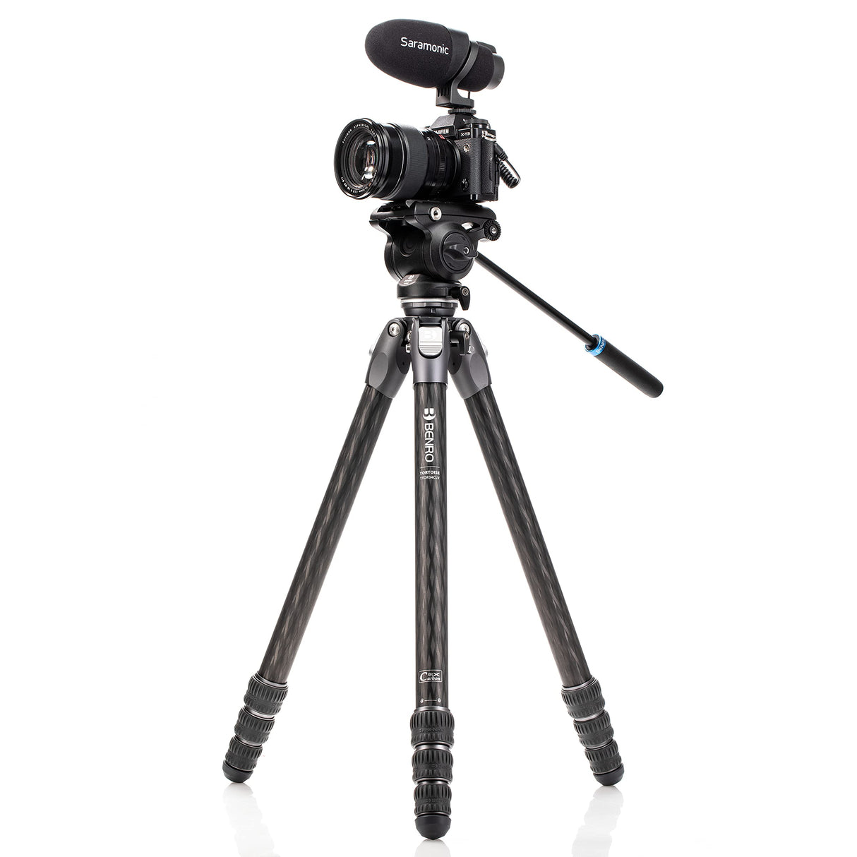BENRO Trepied Vidéo Carbone Tortoise 34CLV+S4PRO - TTOR34CLVS4PRO