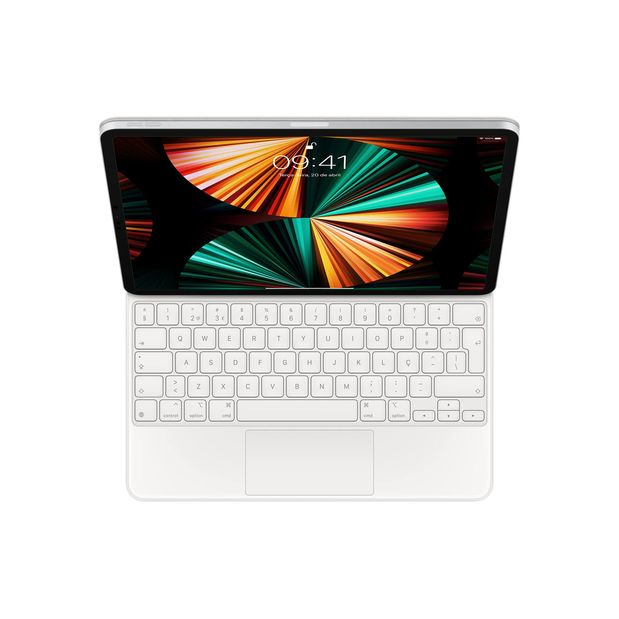 Apple Magic Keyboard (para el 12.9-Inch iPad Pro - 5.ª generación) - Portugués - en Blanco