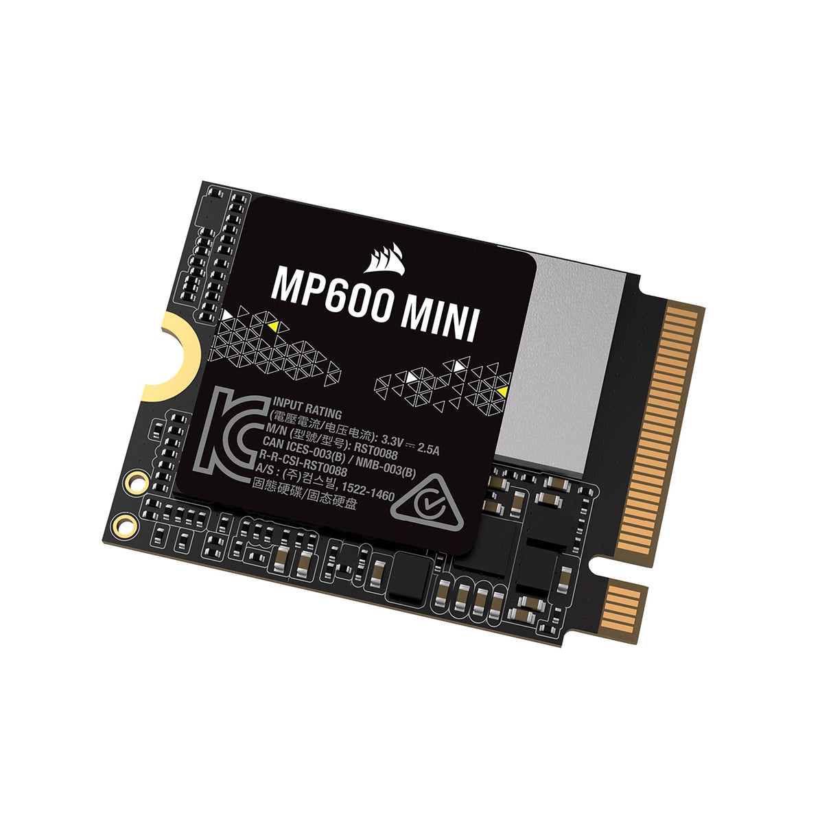 Corsair MP600 Mini 2 TB M.2 NVMe PCIe x4 Gen4 SSD – M.2 2230 – hasta 7.000MB/seg Lectura Secuencial – NAND 3D TLC de Alta Densidad – Ideal para Steam Deck y Microsoft Surface – Negro