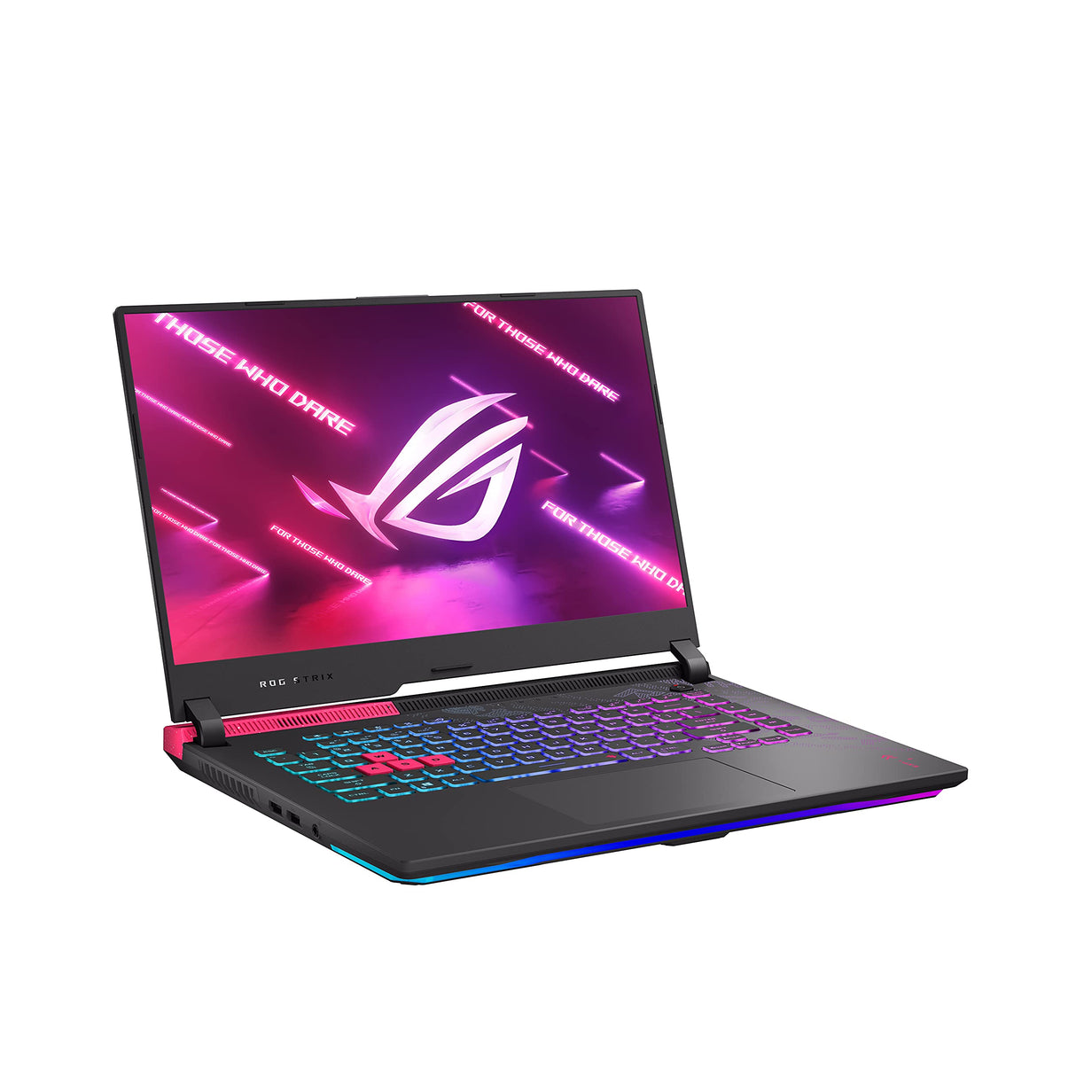 ASUS ROG G513QR-HF120 - Portátil Gaming de 15.6" FullHD 300Hz (Ryzen 7 5800H, 32GB RAM, 1TB SSD, NVIDIA RTX 3070 8GB, Sin Sistema Operativo) Rosa Punk Elétrico - Teclado QWERTY español