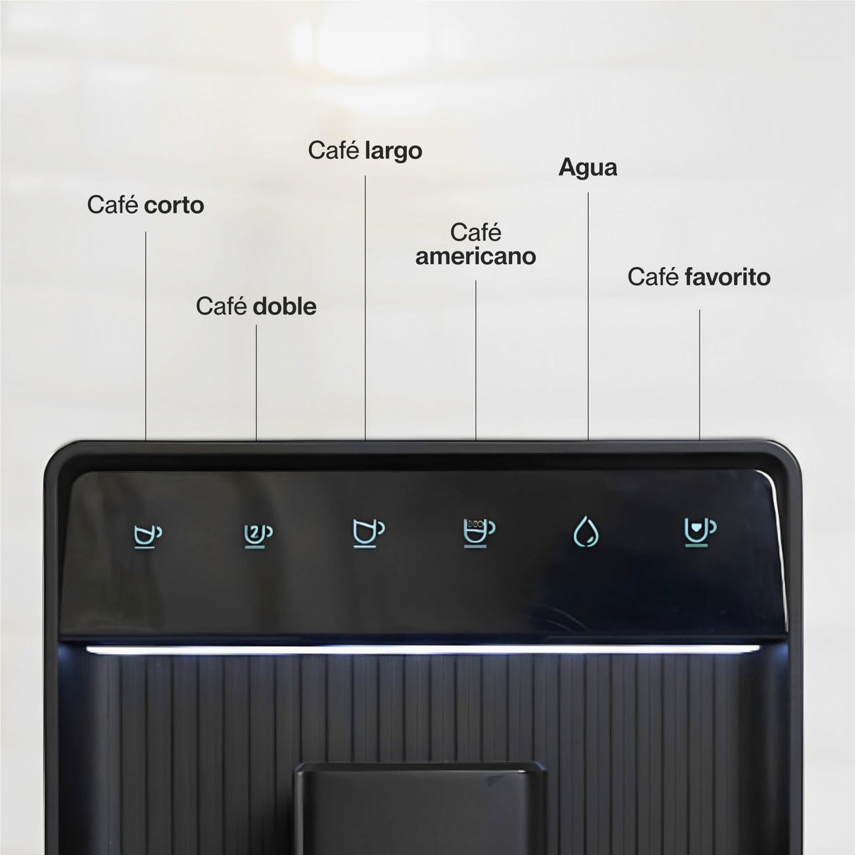 Incapto Aura Cafetera Superautomática | 19 Bares | Botón Doble Espresso | Cafetera de Grano Compacta y Diseño Elegante | Molinillo Regulable | Limpieza automática | Múltiples recetas (Negro)