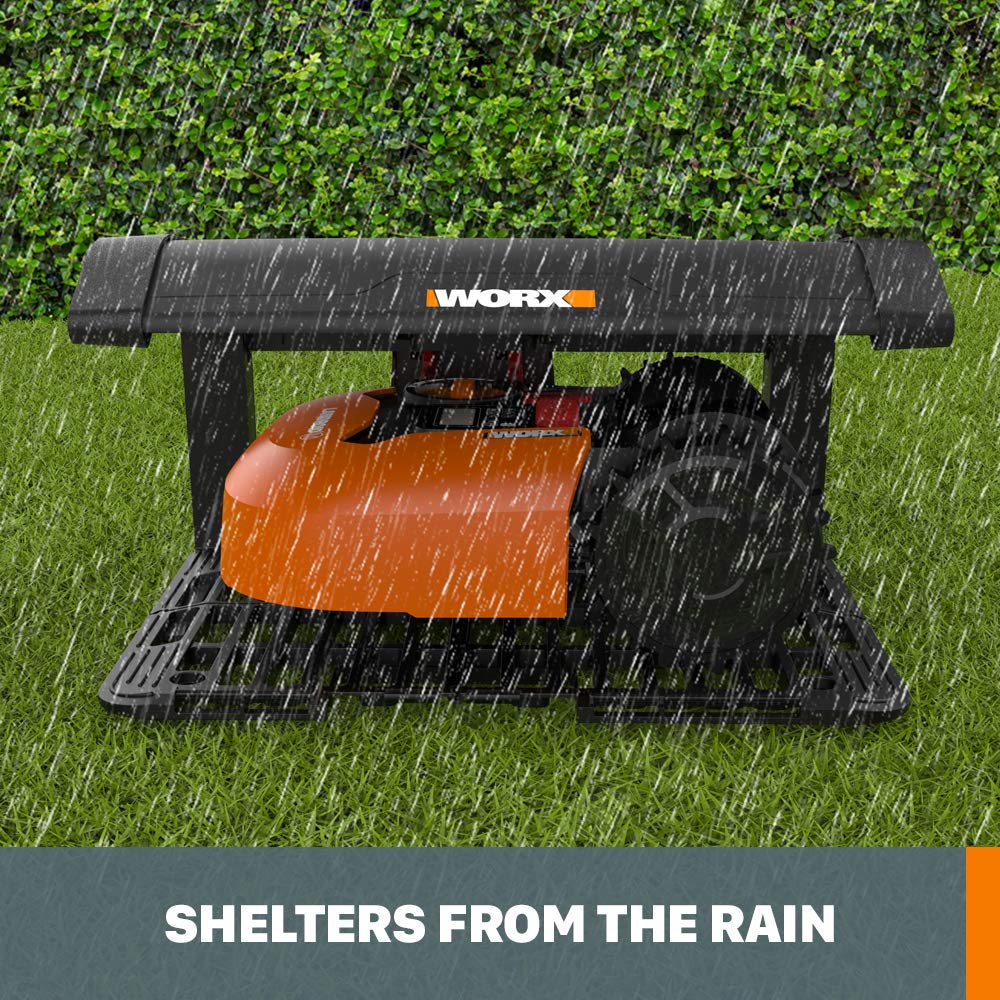 WORX WA0810 Landroid Garage con Cubierta abatible, Gris