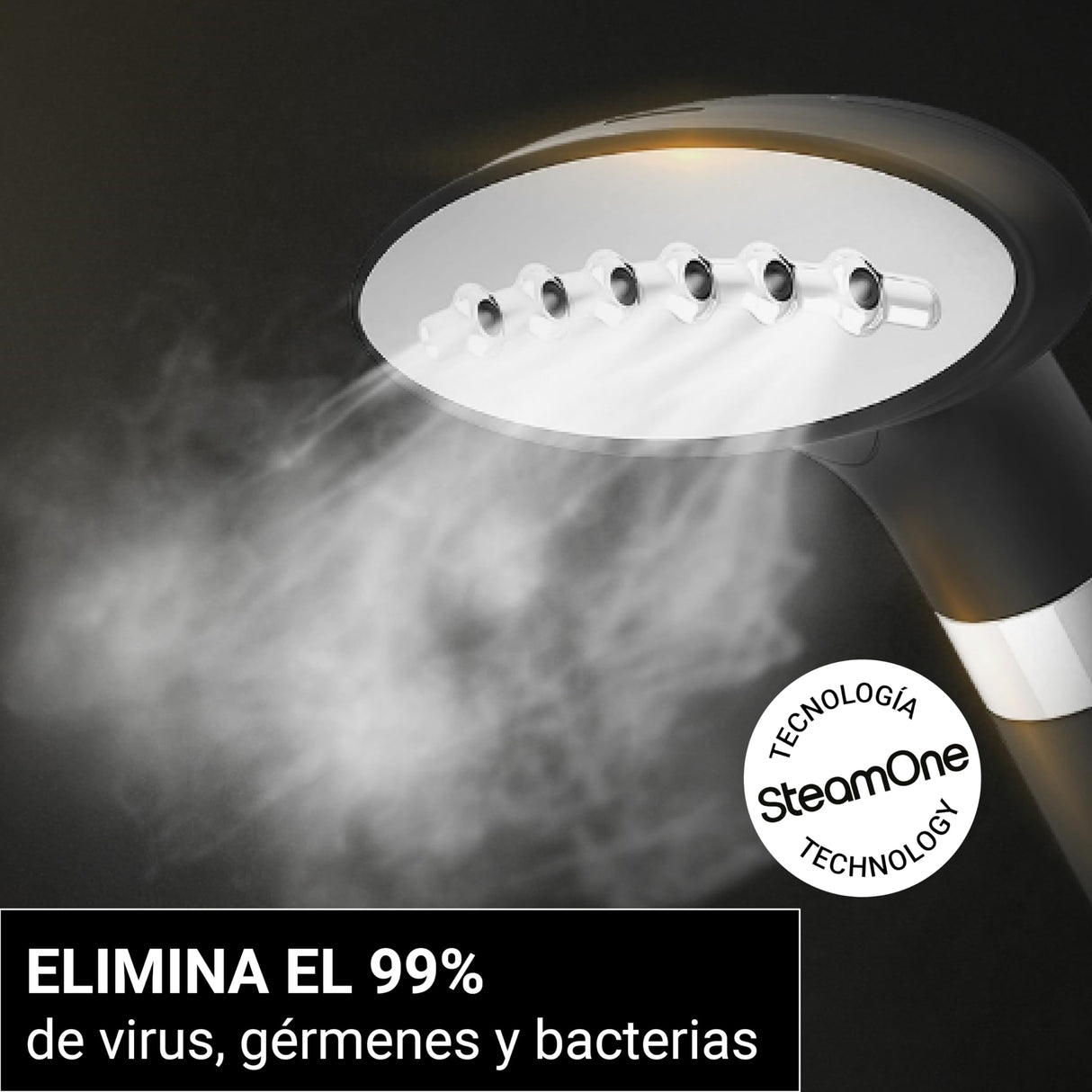STEAMONE - Plancha de vapor 1900W 40g/min - Plancha vertical vapor 60min de autonomía (1200ml) - Elimina el 99,99% de las impurezas - Listo en 60s - Unilys UNI900GB