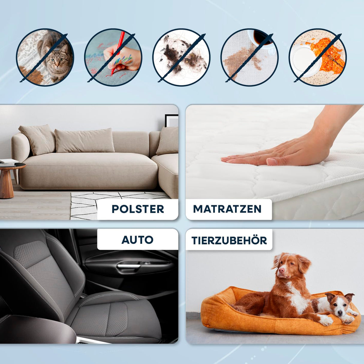 CLEANmaxx Limpiador de alfombras y tapicería Pro Steam | Spot Cleaner & Easymaxx limpiador de alfombras | Aspirador húmedo y limpiador para aspiradora de lavado para sofá, coche, alfombra, tapicería