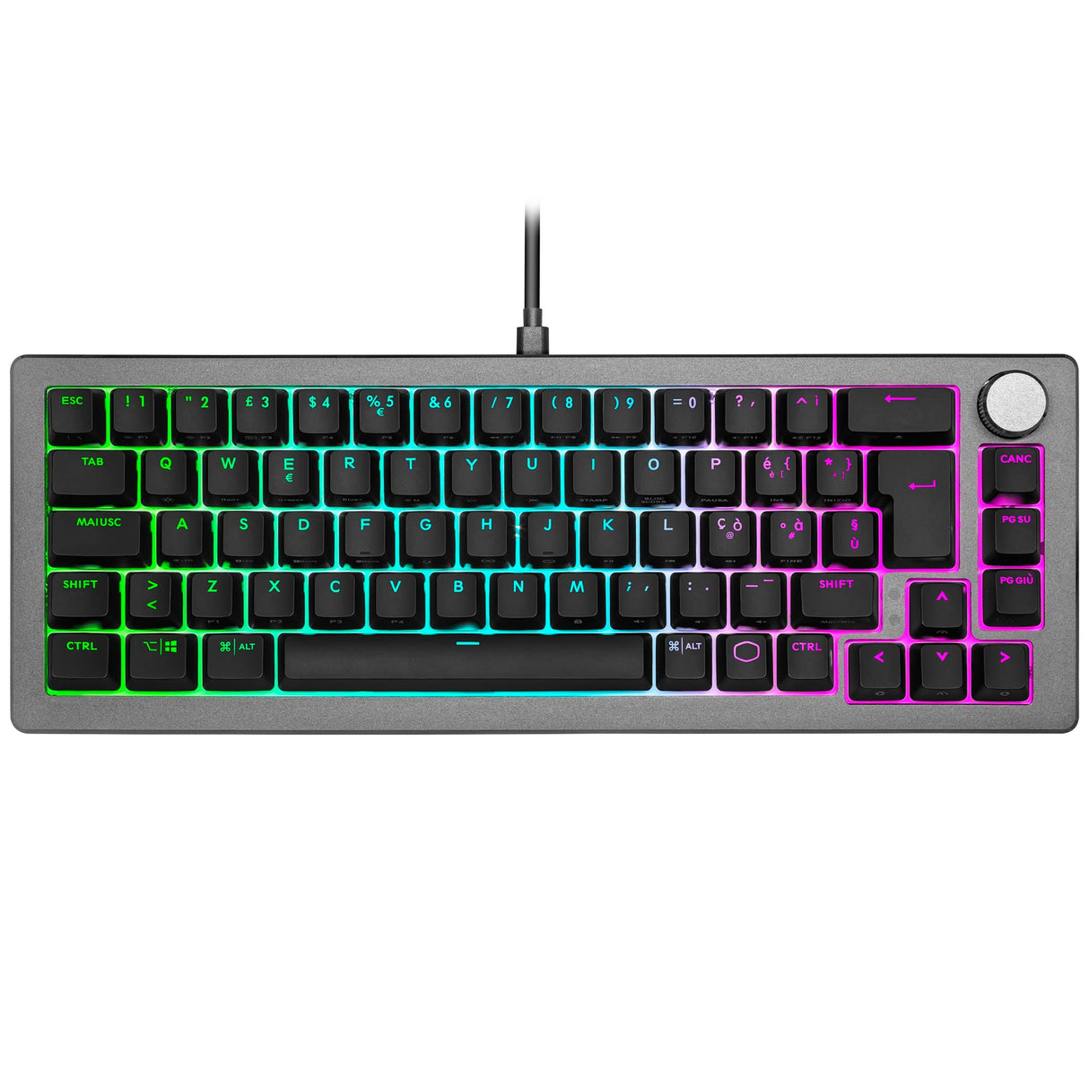 Cooler Master CK720 Teclado mecánico para Juegos, interruptores Red Kailh, QWERTY - IT