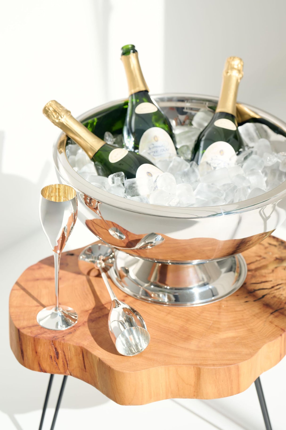 EDZARD Champañera Cadiz Lisa Ø 43 cm Enfriadores de Botellas de Vino, Multicolor, Único