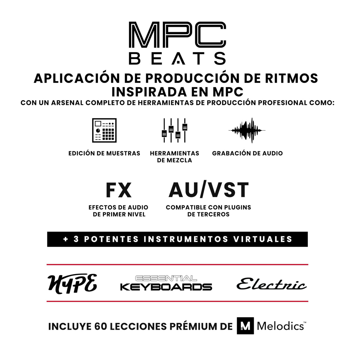 Akai Professional MPK Mini Play MK3 - Teclado Controlador MIDI con Altavoz y Sonidos Integrados, Pads MPC, Teclado Dinámico, Software de Producción Musical y Native Instruments Sound Package