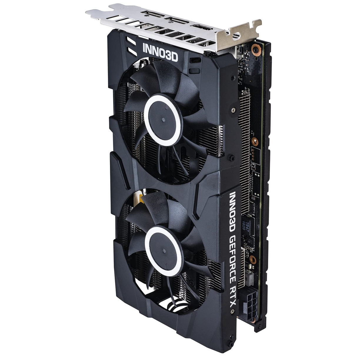 Inno3D NVIDIA N20602-06D6-1710VA15L Tarjeta de vídeo GeForce RTX 2060 Twin X2 6 GB GDDR6 192bit, 1680 MHz, HDMI, 3 x DP, 1 x 8 Pines, 2 Ranuras, 2 Ventiladores, 160 W