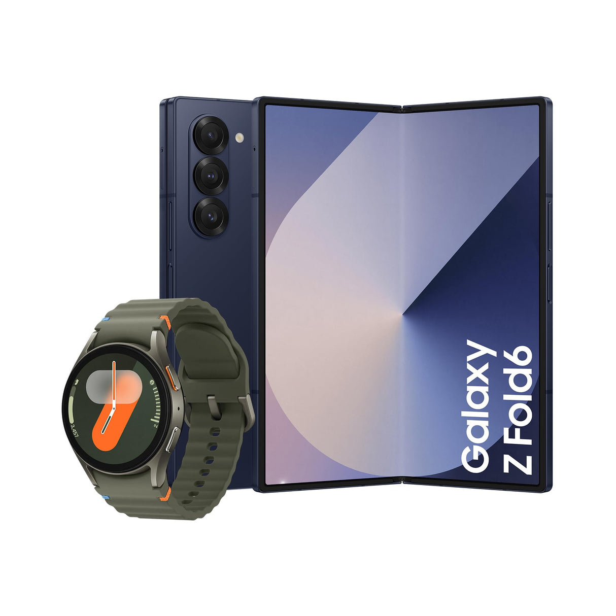 Samsung Galaxy Z Fold6 512 GB Azul Oscuro + Galaxy Watch7 44mm BT Verde