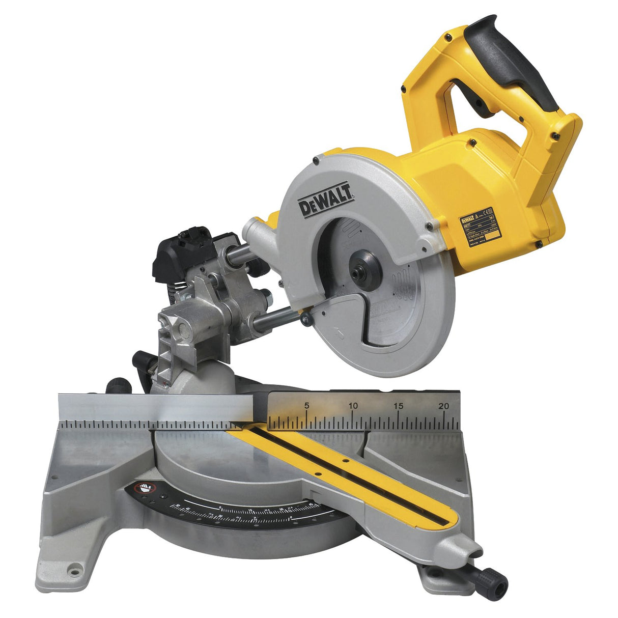 DEWALT DWS771 - Sierra de panel (1,600 W, hoja de sierra de 216 mm de diámetro, extensión interior para trombón, compatible con AirLock, ideal para el montaje, incluye hoja de sierra HM de 24 dientes