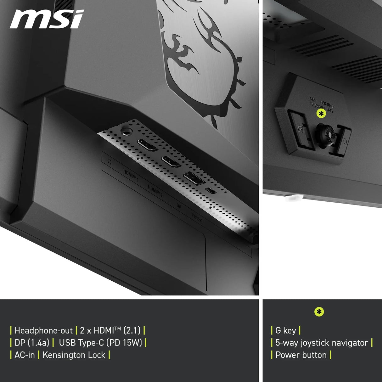MSI mag 272QP QD-OLED X50 de 27 Pulgadas Monitor Gaming WQHD, Panel OLED Quantum Dot 2560 x 1440, 500 Hz, 0,03 ms, DisplayHDR True Black 500, AMD FreeSync Pro, HDMI 2.1, DP 1.4a, Negro