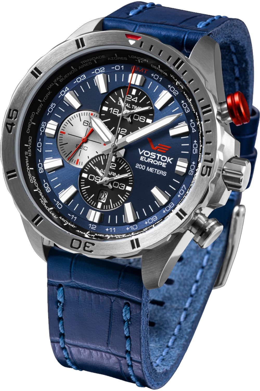 Vostok Europe Reloj Analógico para Hombres de Cuarzo con Correa en Cuero YM26-320A652