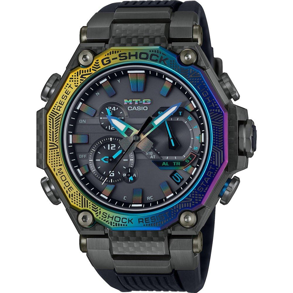 CASIO Reloj Analógico para Hombres de Cuarzo con Correa en Acero Inoxidable MTG-B2000YR-1AER