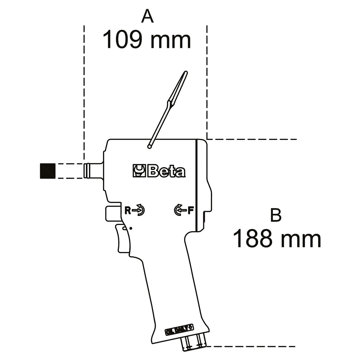 Beta 1927XM - Llave de impacto reversible compacta