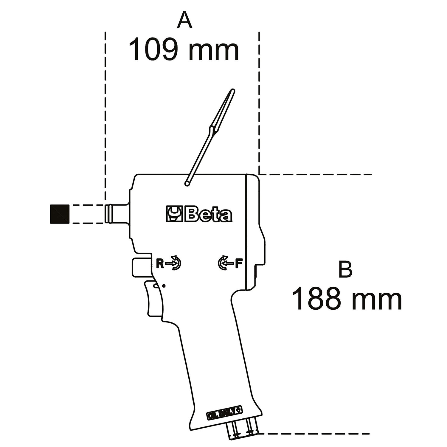 Beta 1927XM - Llave de impacto reversible compacta