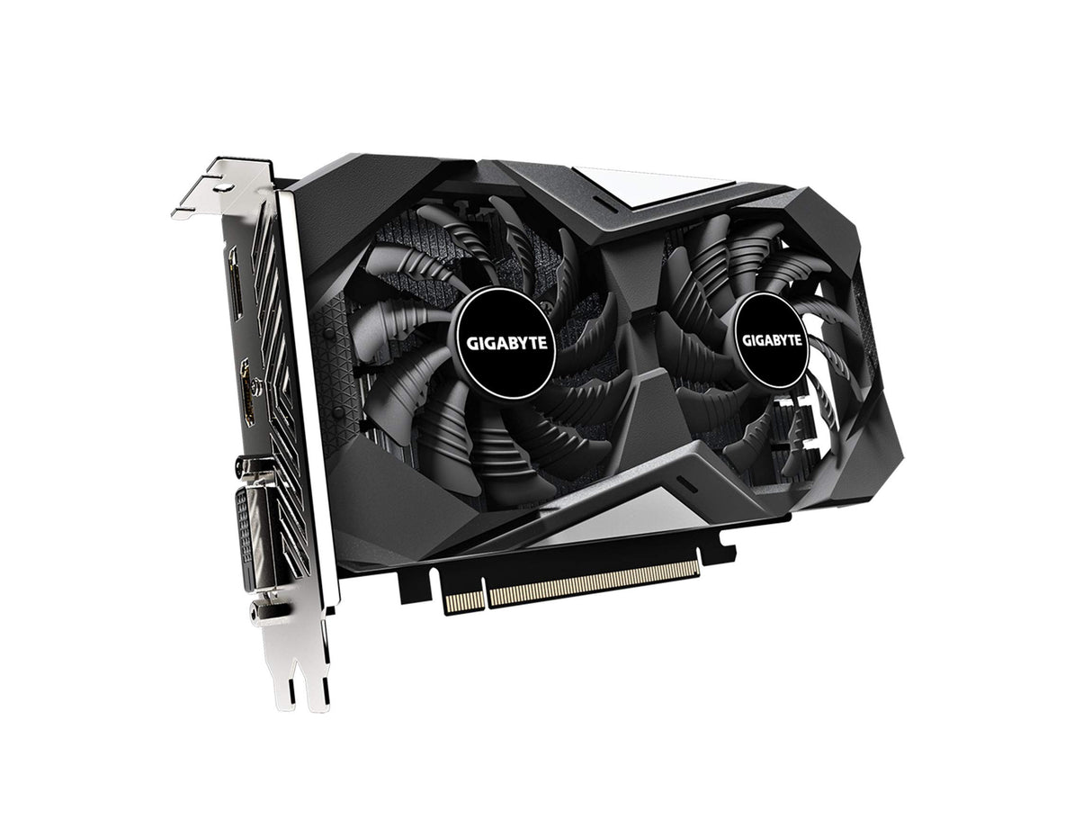 Gigabyte Tarjeta gráfica GeForce GTX 1650 D6 WINDFORCE OC 4G (Rev. 2.0), tamaño Compacto de 172 mm, 4 GB GDDR6 de 128 bits, GV-N1656WF2OC-4GD REV2.0 Tarjeta de Video