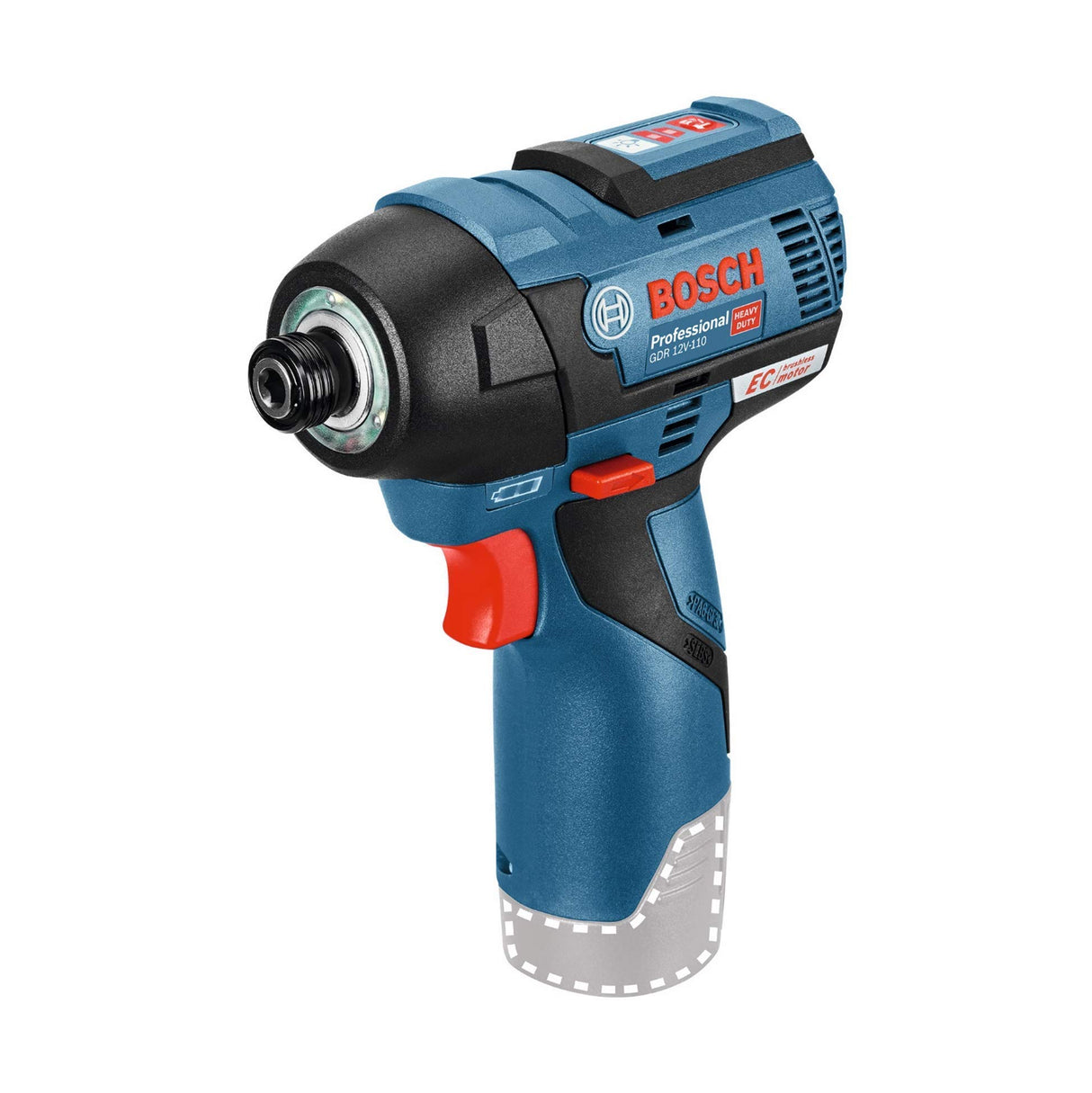 Bosch Professional 12V System GDR 12V-110 - Atornillador de impacto a batería (Brushless, 110 Nm, sin batería, en caja)